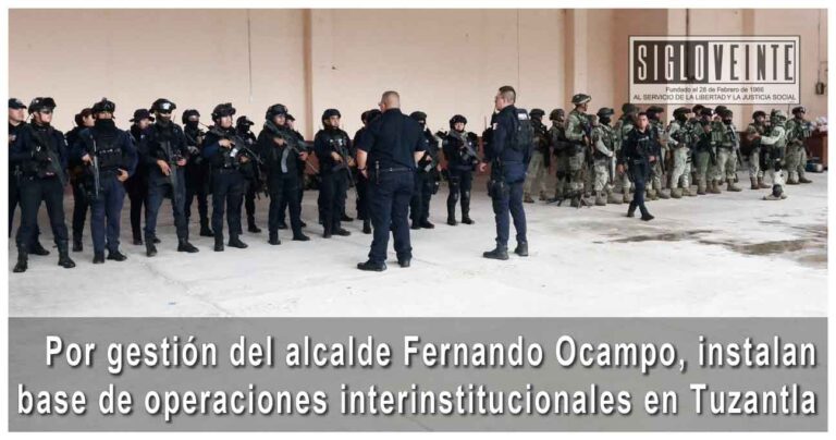 Por gestión del alcalde Fernando Ocampo, instalan base de operaciones interinstitucionales en Tuzantla
