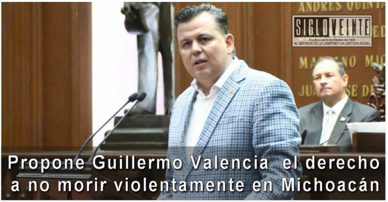 Propone Guillermo Valencia  el derecho a no morir violentamente en Michoacán