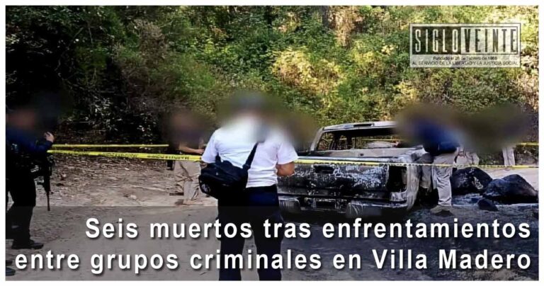 Seis muertos tras enfrentamientos entre grupos criminales en Villa Madero
