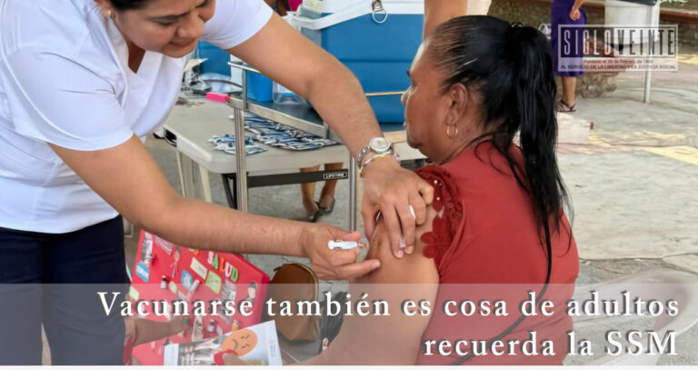 Vacunarse también es cosa de adultos, recuerda la SSM
