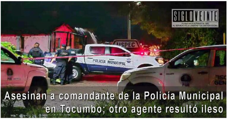 Asesinan a comandante de la Policía Municipal en Tocumbo; otro agente resultó ileso