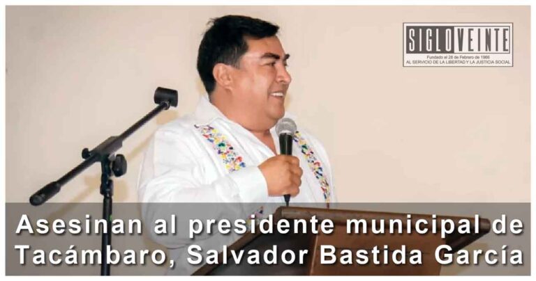 Asesinan al presidente municipal de Tacámbaro, Salvador Bastida García
