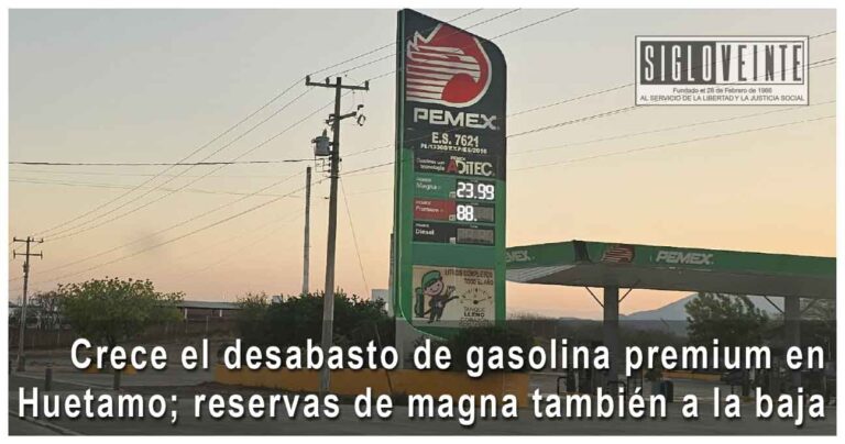 Crece el desabasto de gasolina premium en Huetamo; reservas de magna también a la baja