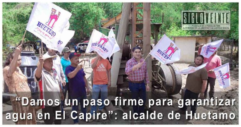 “Damos un paso firme para garantizar agua en El Capire”: alcalde de Huetamo