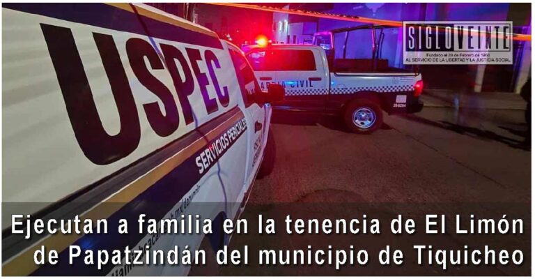 Ejecutan a familia en la tenencia de El Limón de Papatzindán del municipio de Tiquicheo