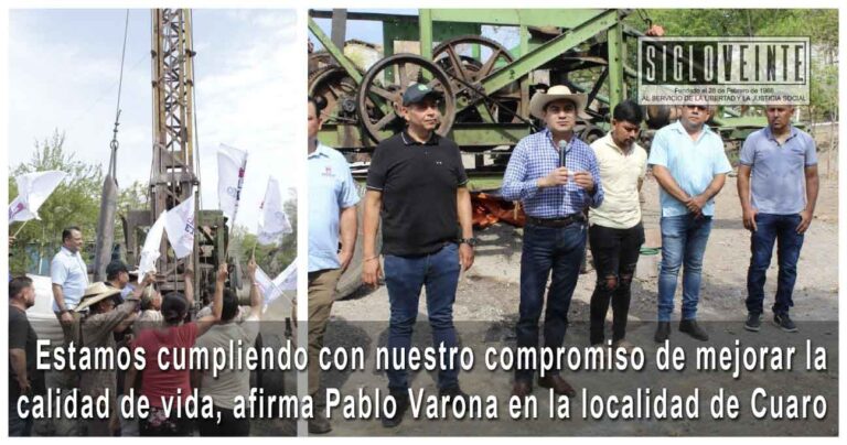 Estamos cumpliendo con nuestro compromiso de mejorar la calidad de vida, afirma Pablo Varona en la localidad de Cuaro