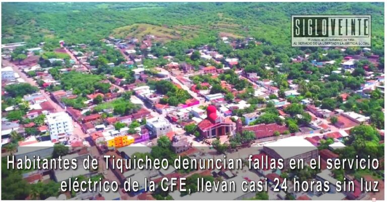 Habitantes de Tiquicheo denuncian fallas en el servicio eléctrico de la CFE, llevan casi 24 horas sin luz