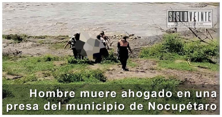 Hombre muere ahogado en una presa del municipio de Nocupétaro