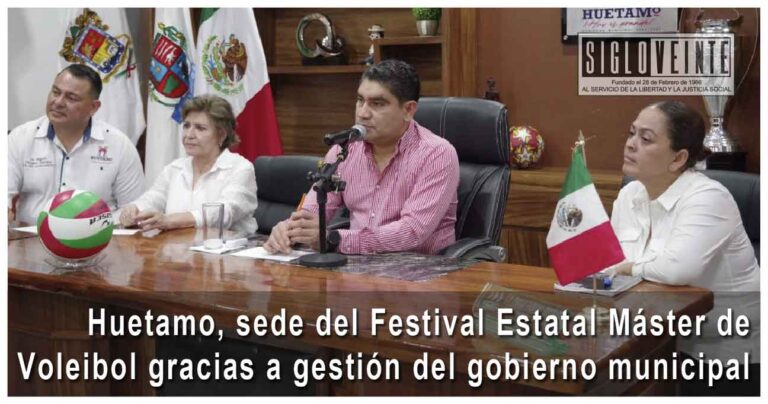 Huetamo, sede del Festival Estatal Máster de Voleibol gracias a gestión del gobierno municipal