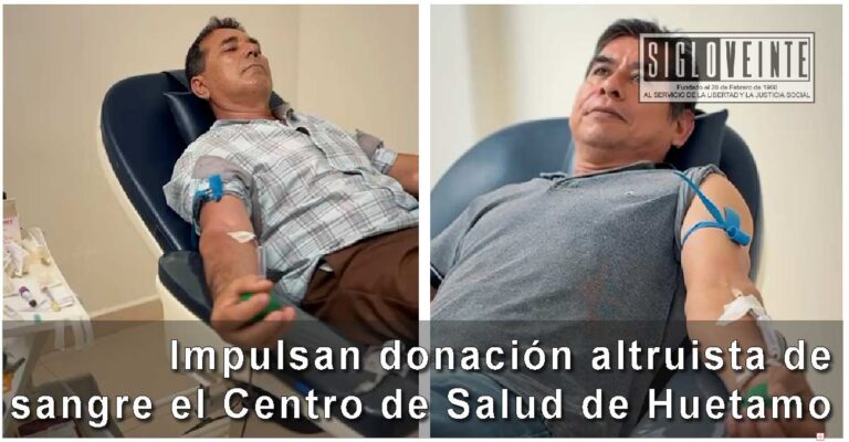 Impulsan donación altruista de sangre el Centro de Salud de Huetamo