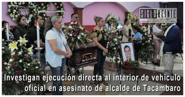 Investigan ejecución directa al interior de vehículo oficial en asesinato de alcalde de Tacámbaro