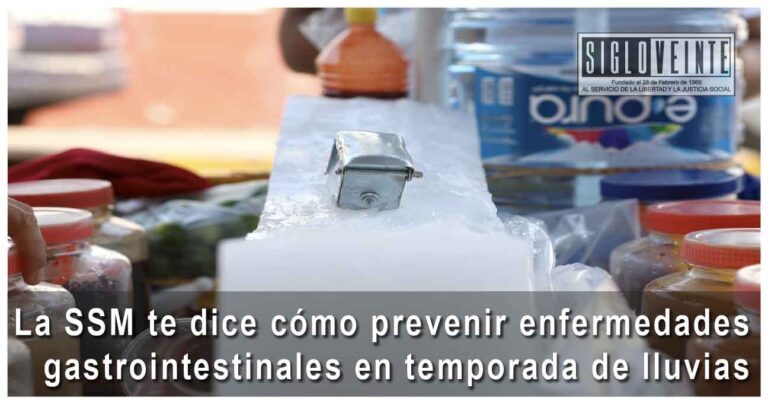 La SSM te dice cómo prevenir enfermedades gastrointestinales en temporada de lluvias