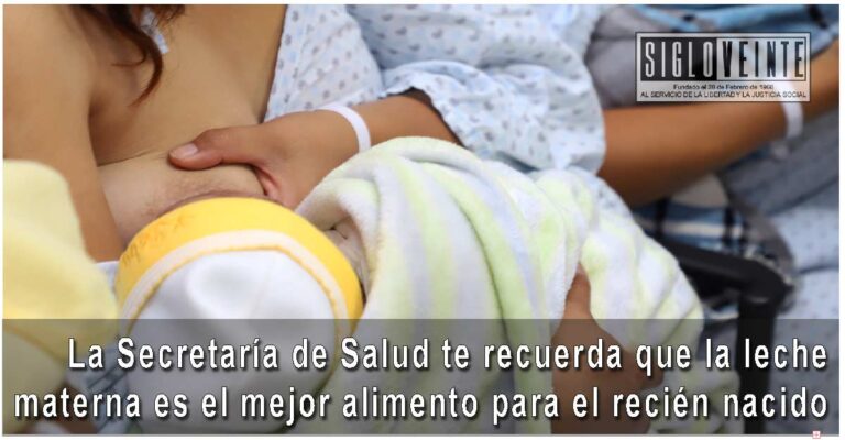 La Secretaría de Salud te recuerda que la leche materna es el mejor alimento para el recién nacido