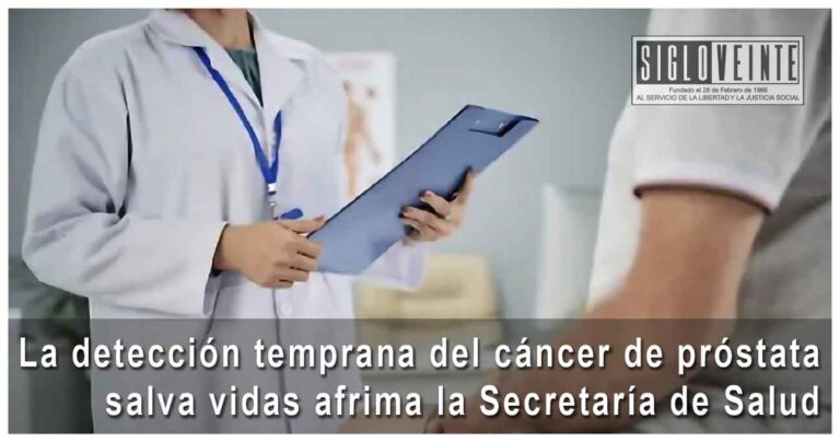La detección temprana del cáncer de próstata salva vidas afirma la Secretaría de Salud