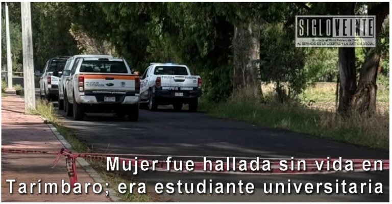 Mujer fue hallada sin vida en Tarímbaro; era estudiante universitaria