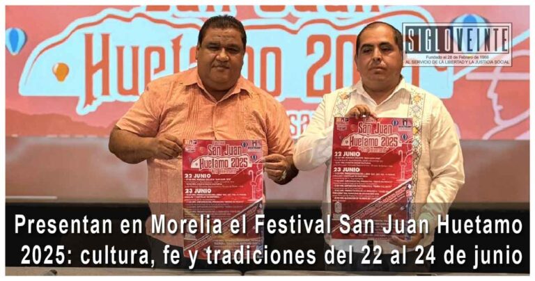 Presentan en Morelia el Festival San Juan Huetamo 2025: cultura, fe y tradiciones del 22 al 24 de junio