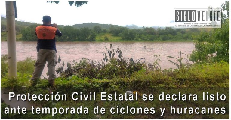 Protección Civil Estatal se declara listo ante temporada de ciclones y huracanes