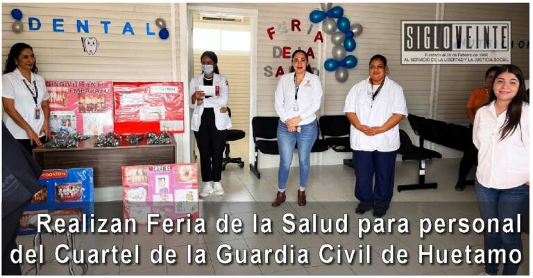 Realizan Feria de la Salud para personal del Cuartel de la Guardia Civil de Huetamo