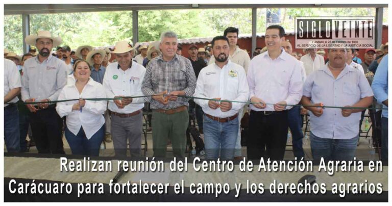 Realizan reunión del Centro de Atención Agraria en Carácuaro para fortalecer el campo y los derechos agrarios