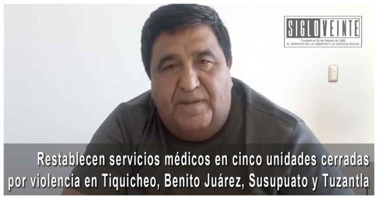 Restablecen servicios médicos en cinco unidades cerradas por violencia en Tiquicheo, Benito Juárez, Susupuato y Tuzantla