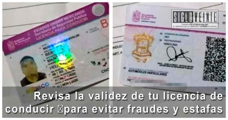 Revisa la validez de tu licencia de conducir ⁠para evitar fraudes y estafas