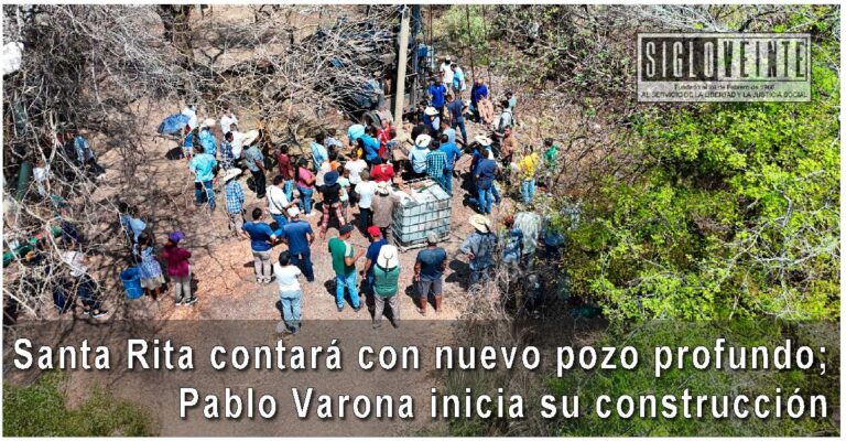 Santa Rita contará con nuevo pozo profundo; Pablo Varona inicia su construcción