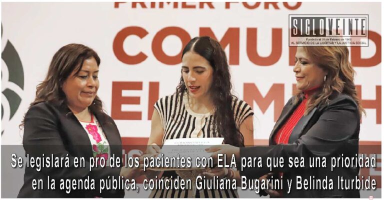 Se legislará en pro de los pacientes con ELA para que sea una prioridad en la agenda pública, coinciden Giuliana Bugarini y Belinda Iturbide