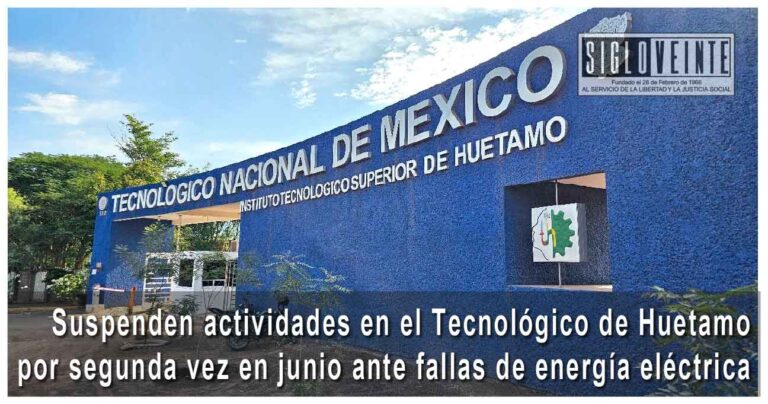 Suspenden actividades en el Tecnológico de Huetamo por segunda vez en junio ante fallas de energía eléctrica