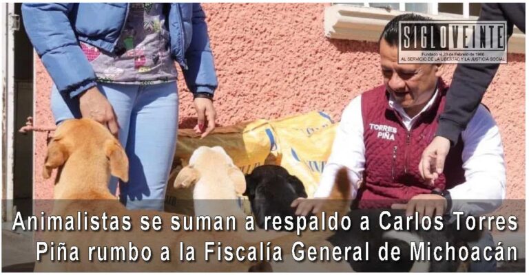 Animalistas se suman a respaldo a Carlos Torres Piña rumbo a la Fiscalía General de Michoacán