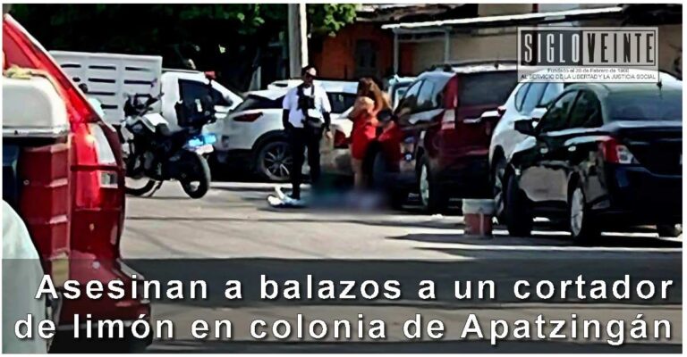 Asesinan a balazos a un cortador de limón en colonia de Apatzingán