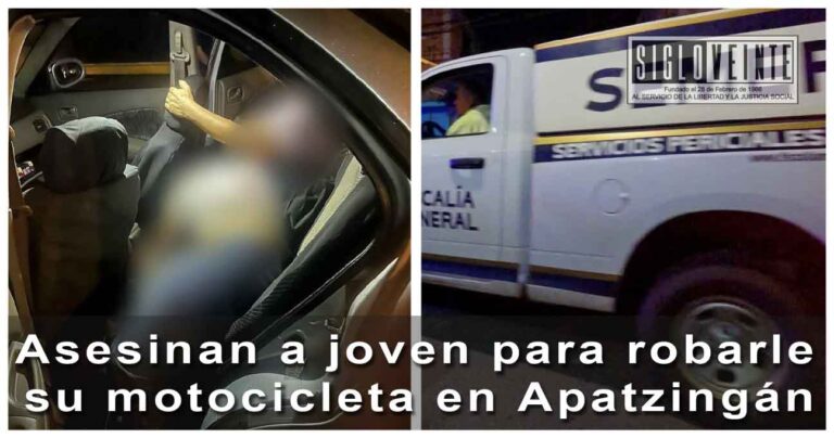 Asesinan a joven para robarle su motocicleta en Apatzingán