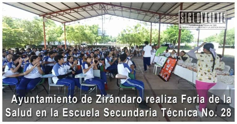 Ayuntamiento de Zirándaro realiza Feria de la Salud en la Escuela Secundaria Técnica No. 28