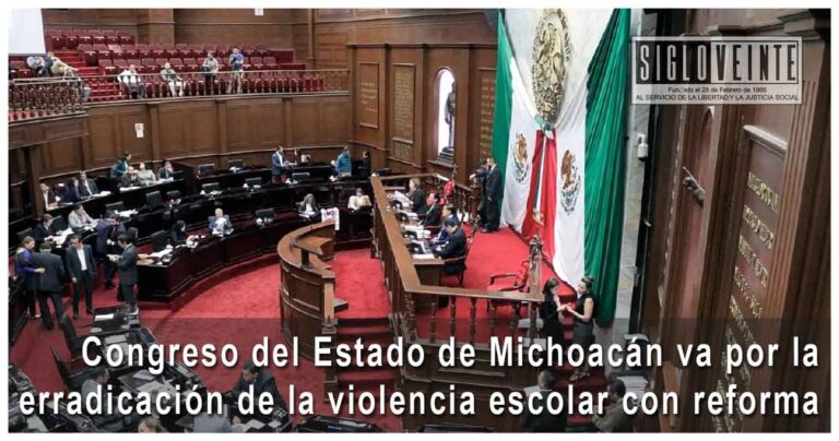 Congreso del Estado de Michoacán va por la erradicación de la violencia escolar con reforma