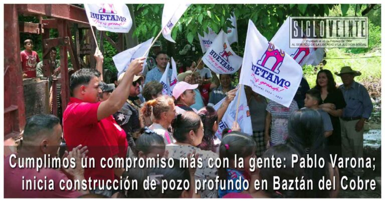 Cumplimos un compromiso más con la gente: Pablo Varona; inicia construcción de pozo profundo en Baztán del Cobre