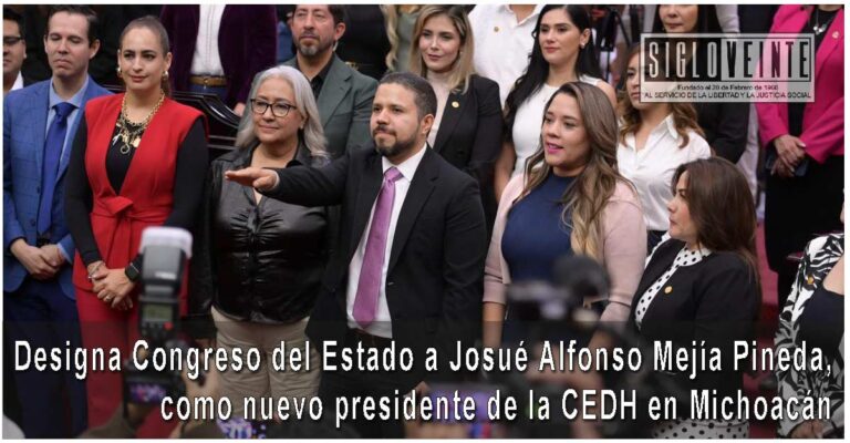 Designa el Congreso del Estado a Josué Alfonso Mejía Pineda, como nuevo presidente de la CEDH en Michoacán