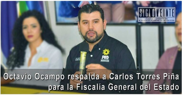 Octavio Ocampo respalda a Carlos Torres Piña para la Fiscalía General del Estado