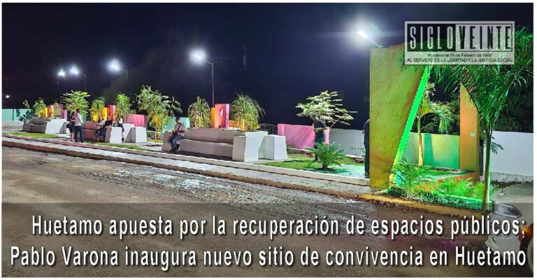 Huetamo apuesta por la recuperación de espacios públicos; Pablo Varona inaugura nuevo sitio de convivencia en Huetamo
