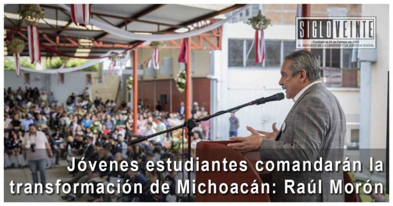 Jóvenes estudiantes comandarán la transformación de Michoacán: Raúl Morón