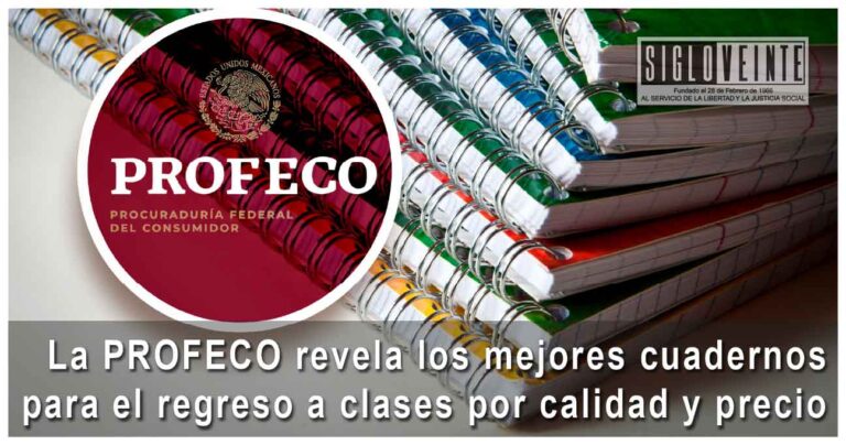 La PROFECO revela los mejores cuadernos para el regreso a clases por calidad y precio