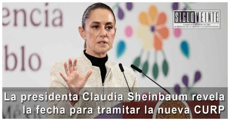 La presidenta Claudia Sheinbaum revela la fecha para tramitar la nueva CURP