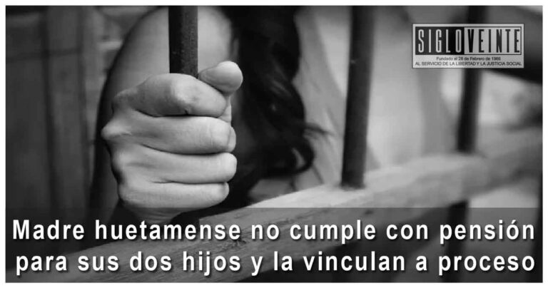 Madre huetamense no cumple con pensión para sus dos hijos y la vinculan a proceso