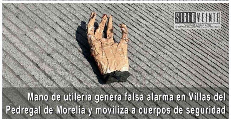 Mano de utilería genera falsa alarma en Villas del Pedregal de Morelia y moviliza a cuerpos de seguridad