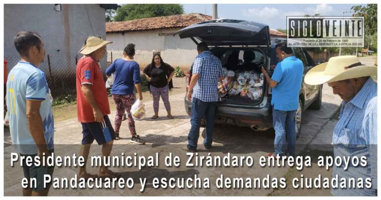 Presidente municipal de Zirándaro entrega apoyos en Pandacuareo y escucha demandas ciudadanas