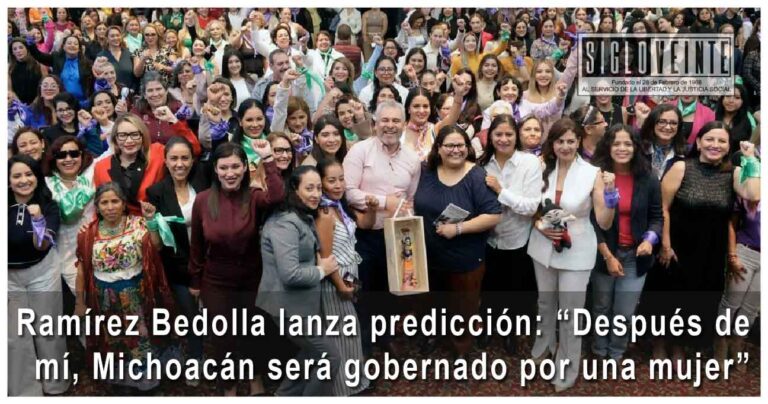 Ramírez Bedolla lanza predicción: “Después de mí, Michoacán será gobernado por una mujer”