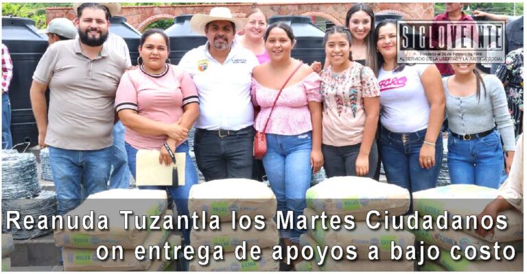 Reanuda Tuzantla los Martes Ciudadanos con entrega de apoyos a bajo costo