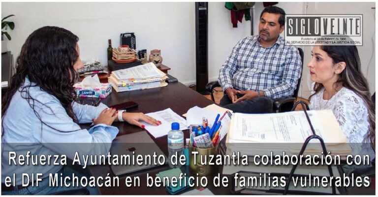 Refuerza Ayuntamiento de Tuzantla colaboración con el DIF Michoacán en beneficio de familias vulnerables