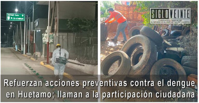 Refuerzan acciones preventivas contra el dengue en Huetamo; llaman a la participación ciudadana