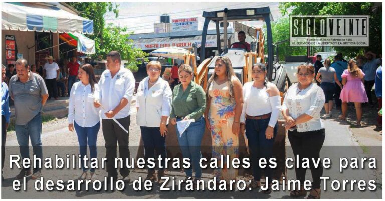 Rehabilitar nuestras calles es clave para el desarrollo de Zirándaro: Jaime Torres