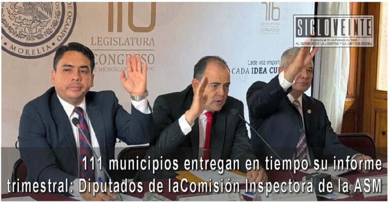 111 municipios entregan en tiempo su informe trimestral: Diputados de laComisión Inspectora de la ASM