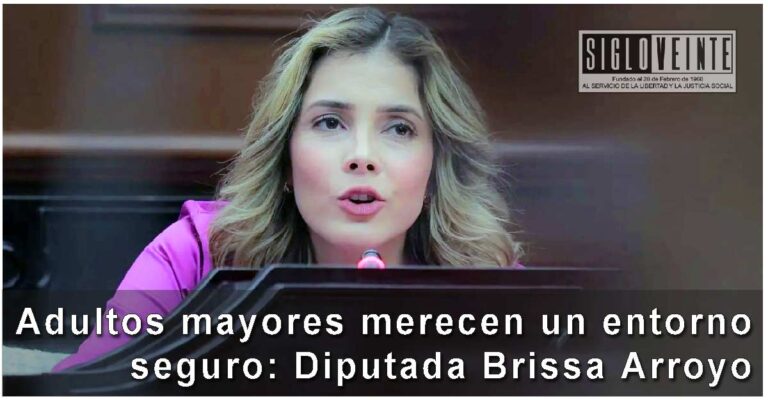 Adultos mayores merecen un entorno seguro: Diputada Brissa Arroyo